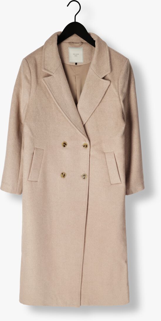NEO NOIR beige neo noir mantel williams wool coat