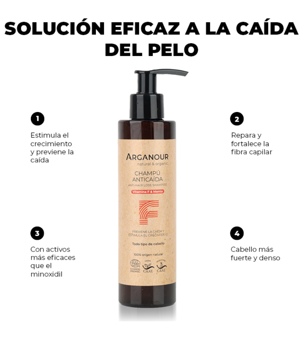 Arganour - Champô anti-queda - Todos os tipos de cabelo