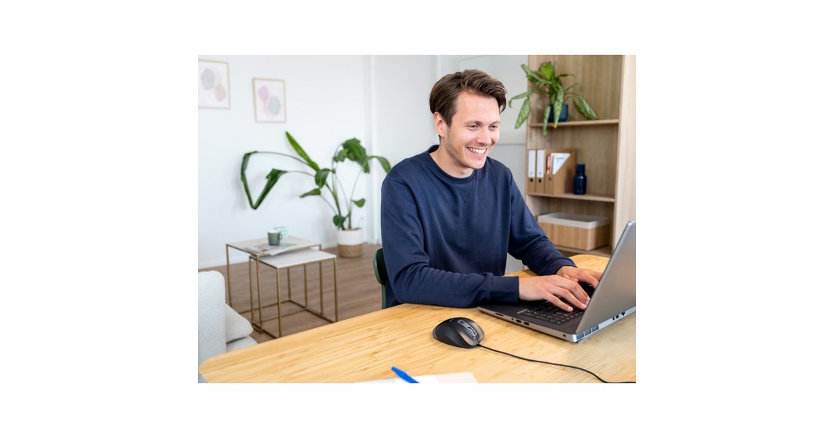 TrustFyda Bedrade muis  (Zwart/grijs, 600 - 5000 DPI)