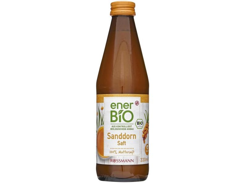 enerBIO Bio Sanddornsaft 330 ml Fruchtig-herber Saft aus Sanddorn