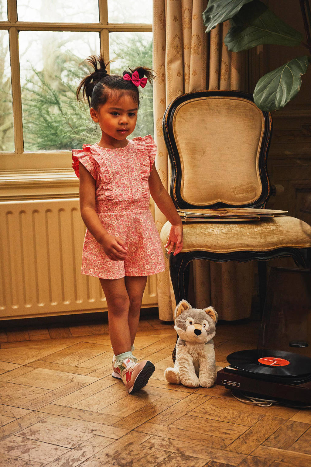 Z8 playsuit Marly roze/groen