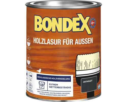 bondex houtbeits antraciet 0,75 l
