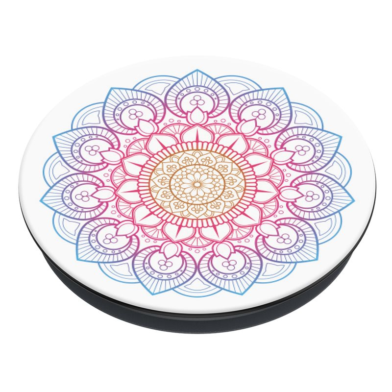 PopGrip Basic Finger Griff Halterung für Smartphones / Tablets (70086) - Rainbow Mandala