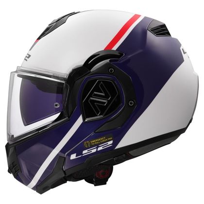Casque LS2 FF906 ADVANT - SWIPE - Blanc / Bleu