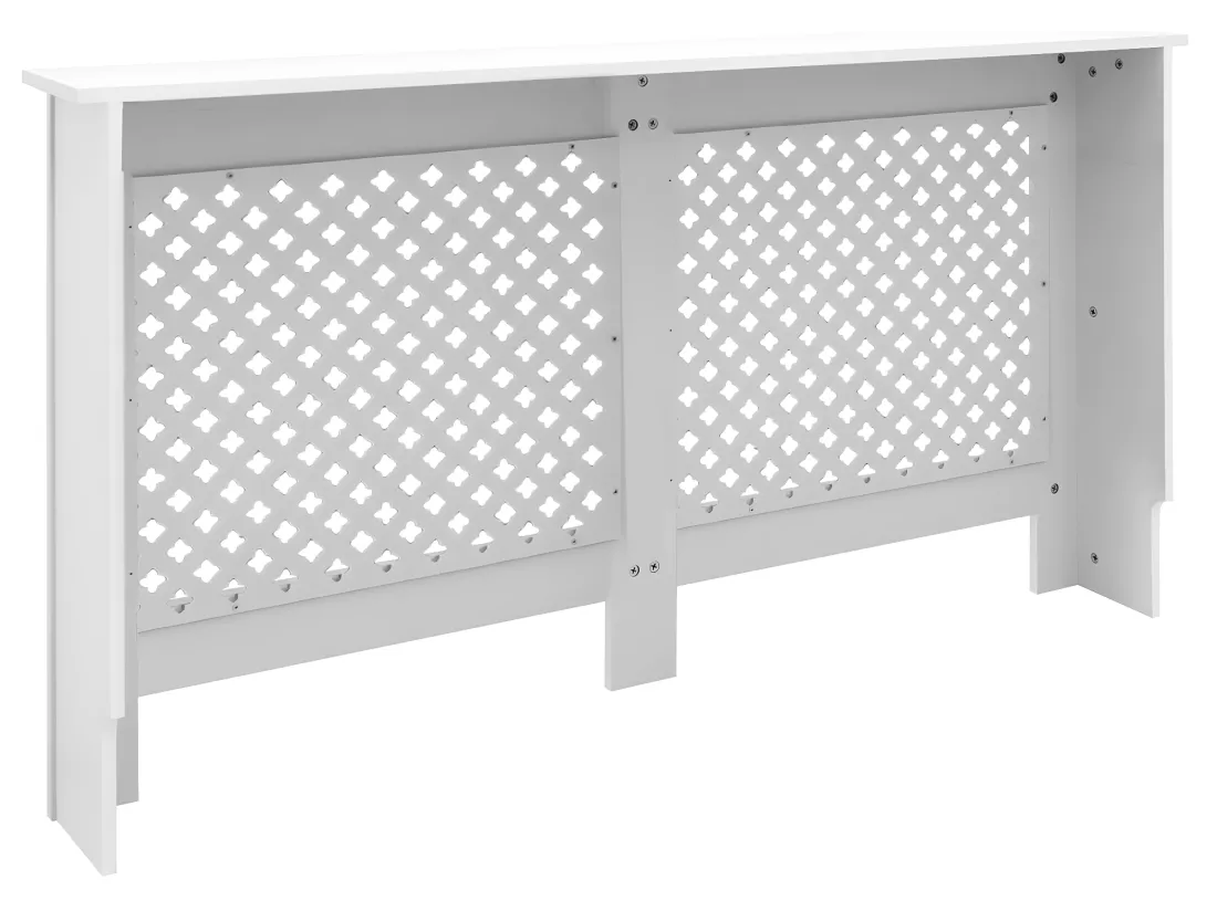 Cache-radiateur couvercle chauffage MDF motif nid d'abeille ECD Germany