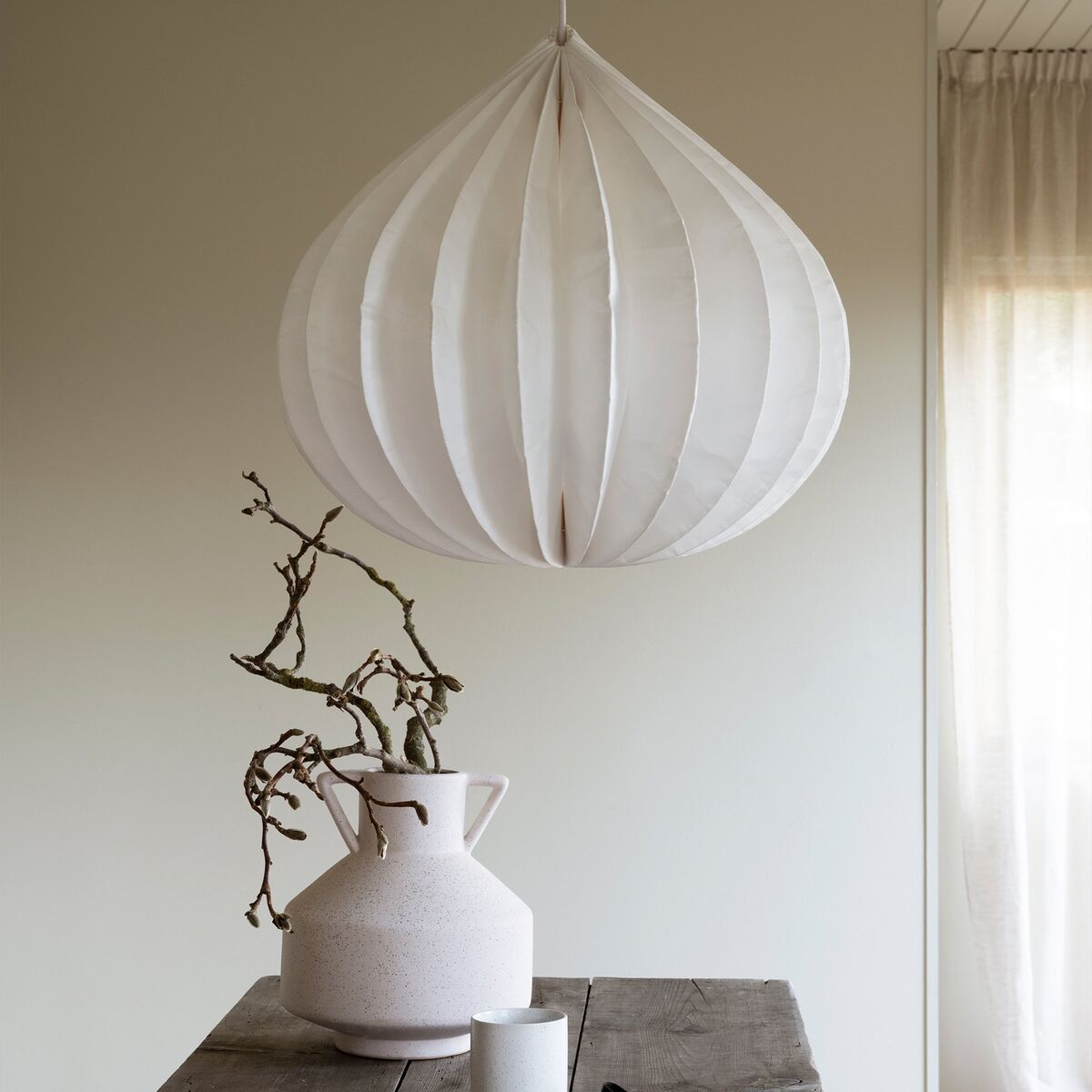 Onion taklampe, hvit
