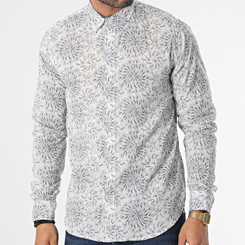 Chemise Manches Longues Willard 03T4600M Blanc Bleu