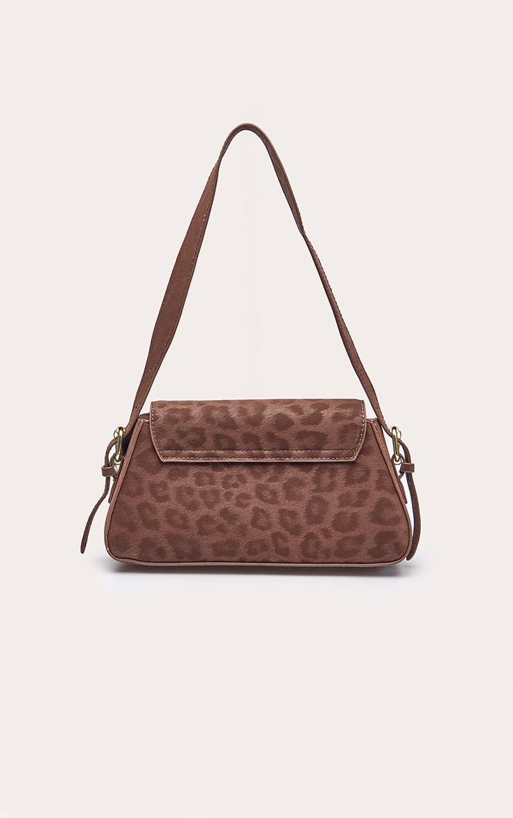 Léopard Sac À Bandoulière Trapèze Bicolore Chocolat