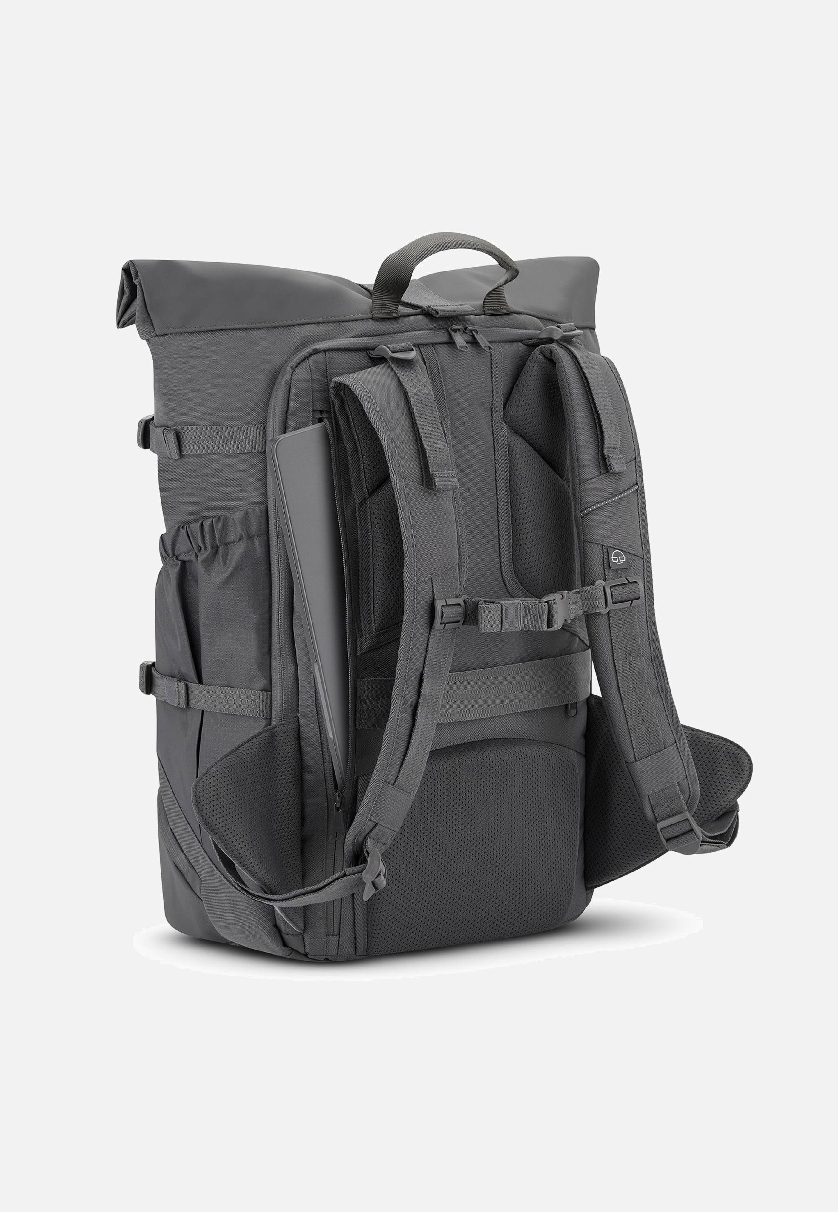 Allen Large Travel Dunkelgrau - Rolltop Rucksack