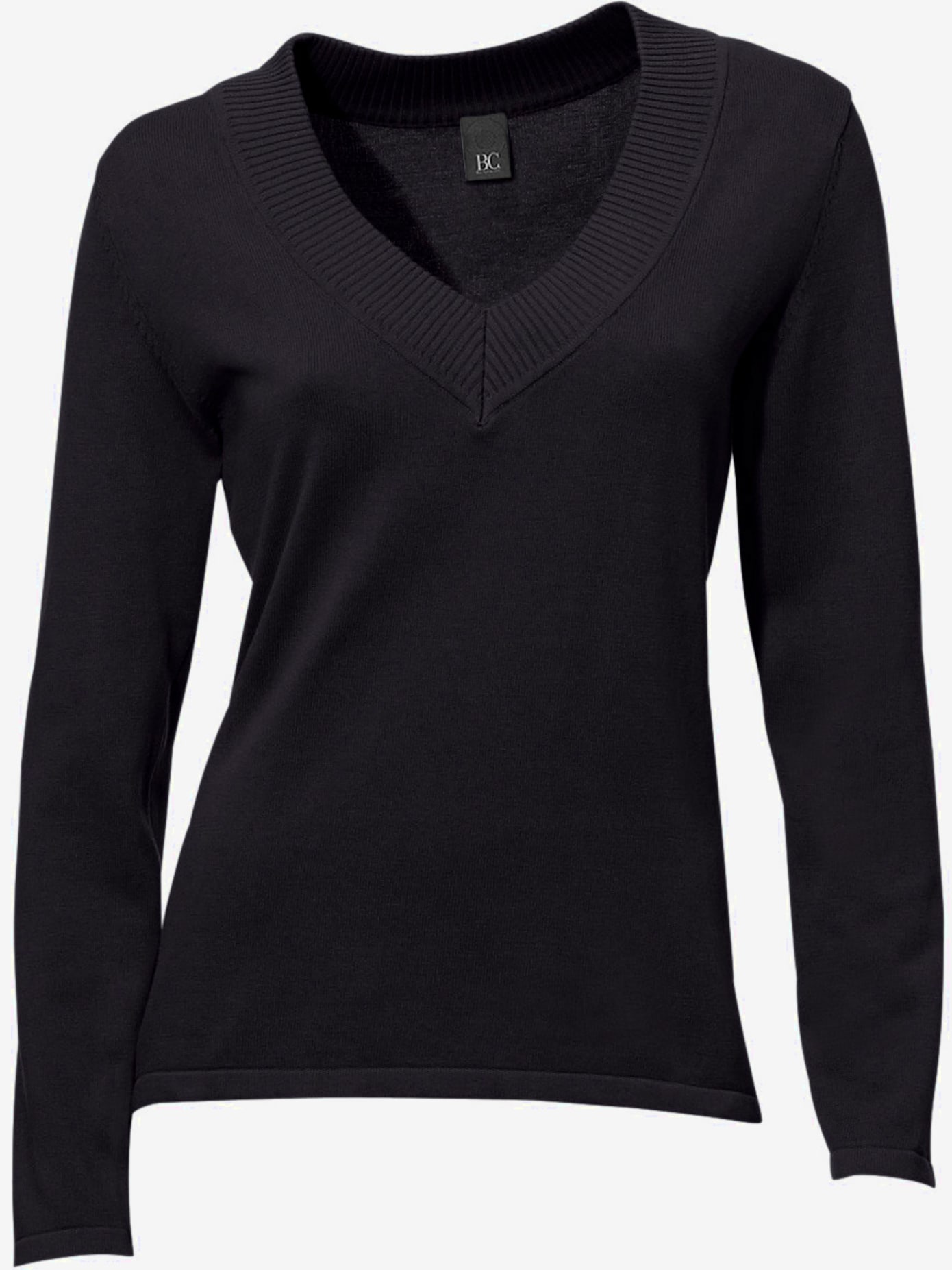 Joli pull basique à encolure en v