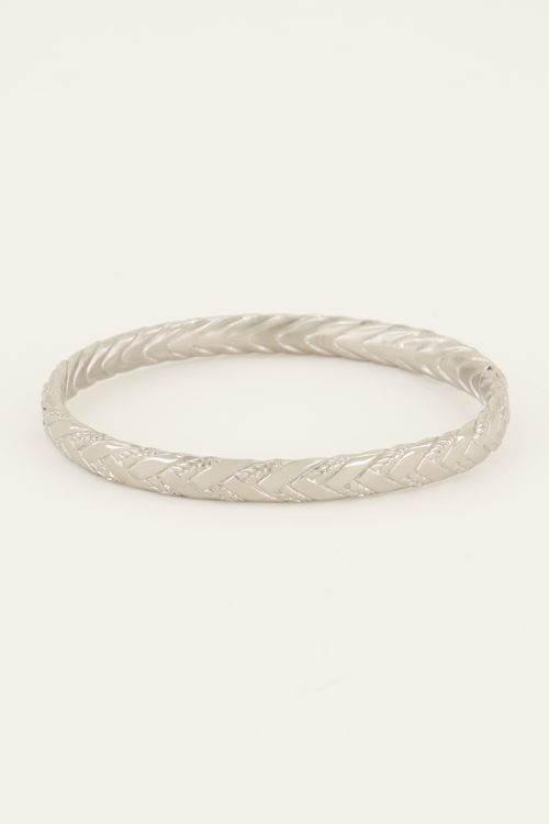 Minimalistisch gevlochten bangle