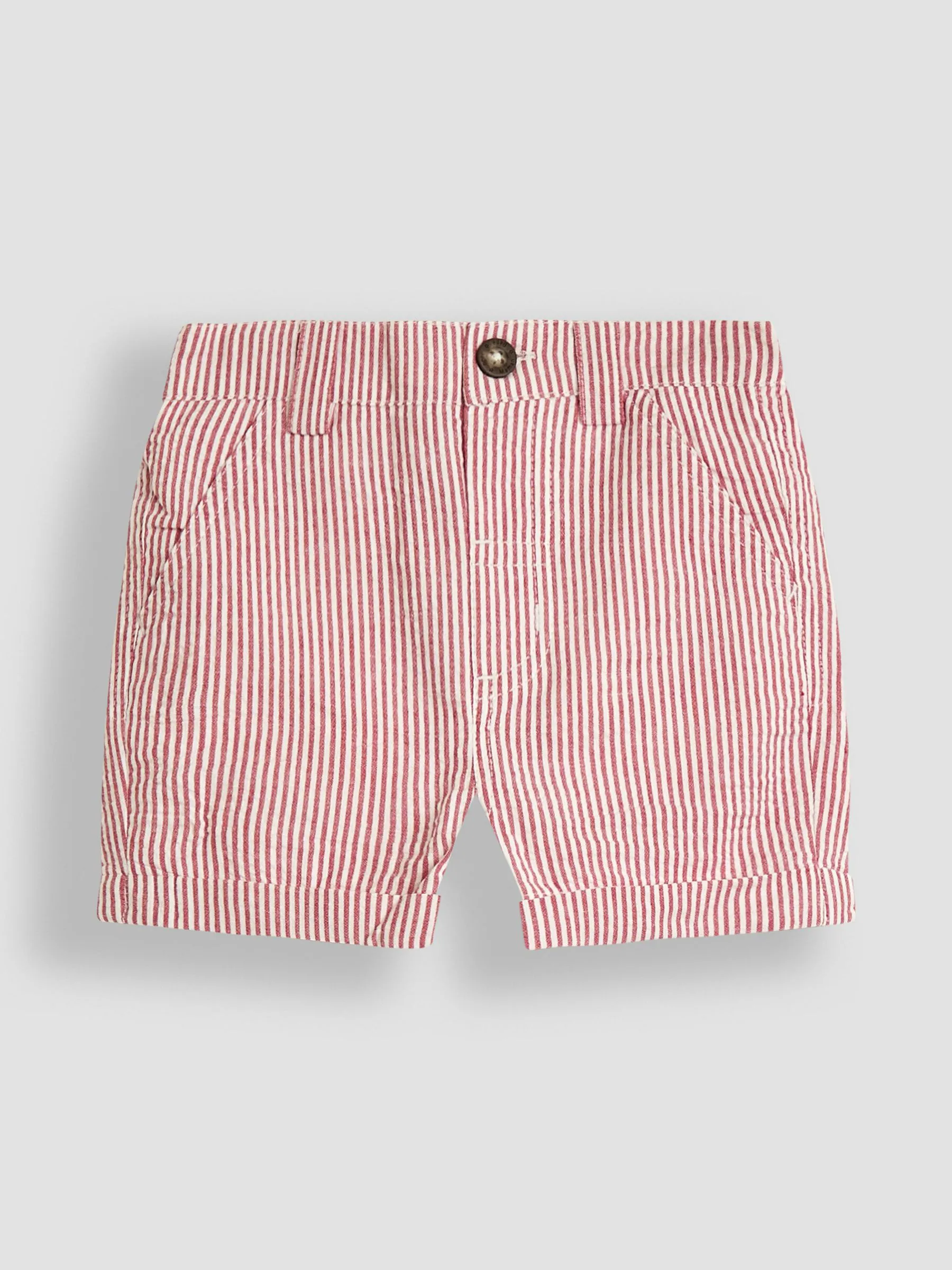 JoJo Maman Bébé - Gestreepte seersucker short