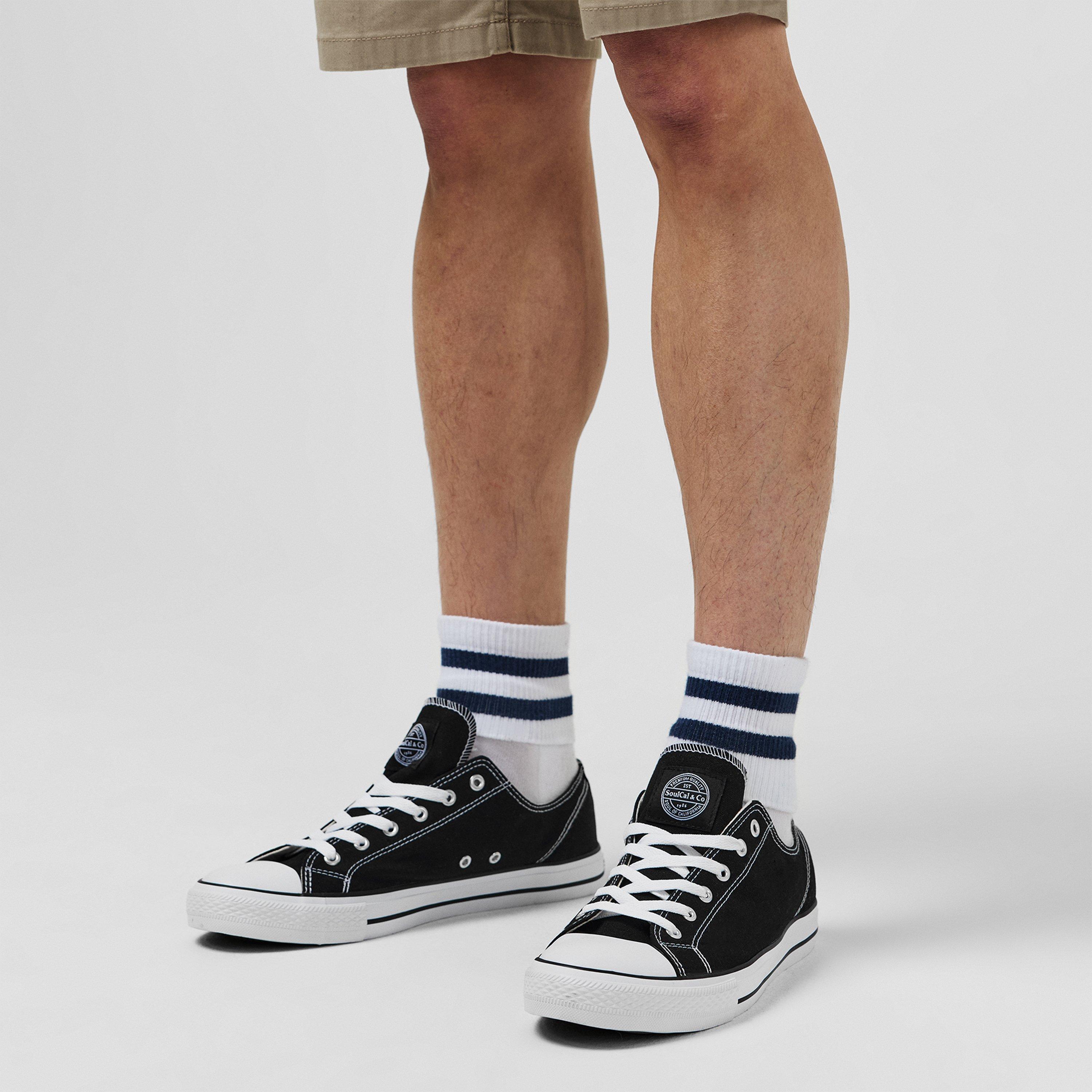 SoulCal Canvas Low Mens Trainers