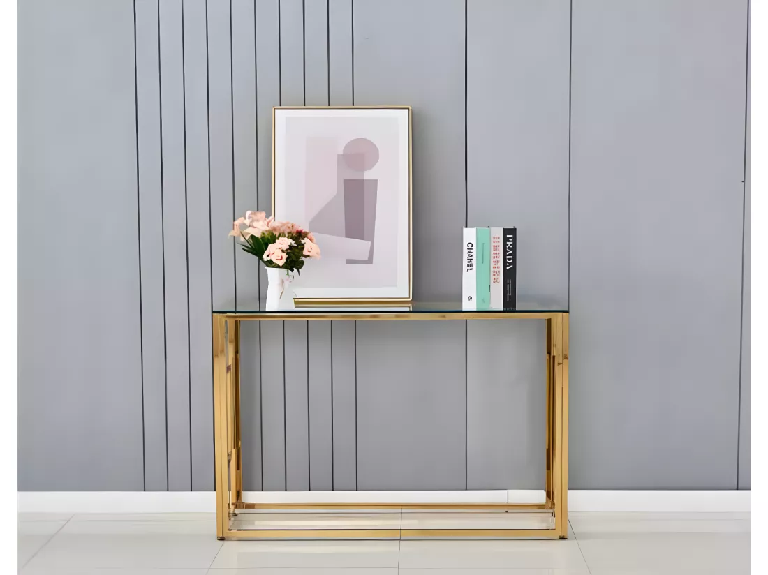 Console SOPHIE gold transparent 120x40x78 cm