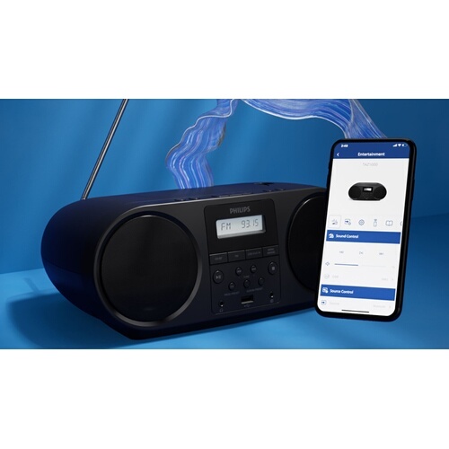Radio Philips FM TAZ5000 avec Lecteur CD Noir