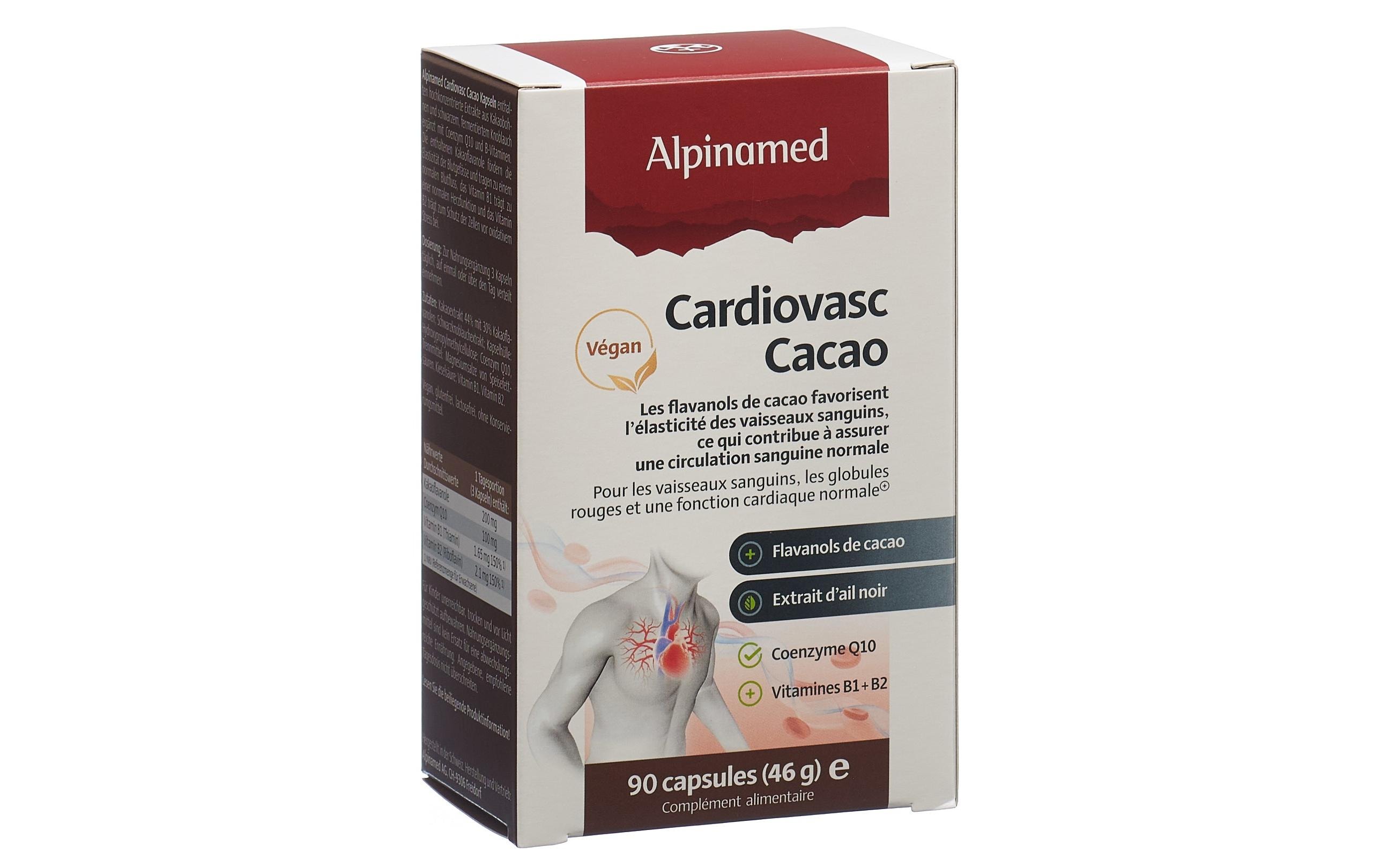 Cardiovasc Cacao 90 KapselnNahrungsergänzung mit Knoblauchextrakt