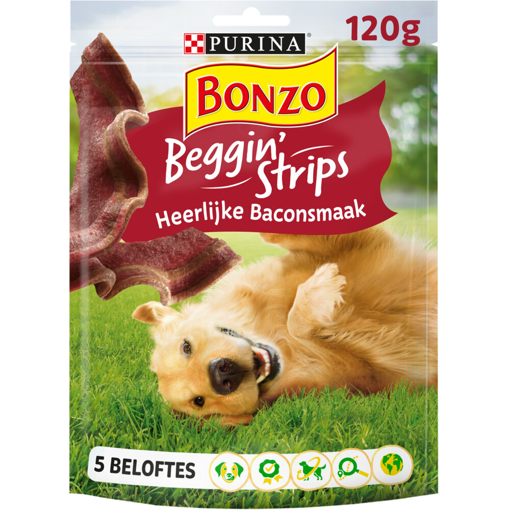Bonzo Beggin Strips Bacon120 gr