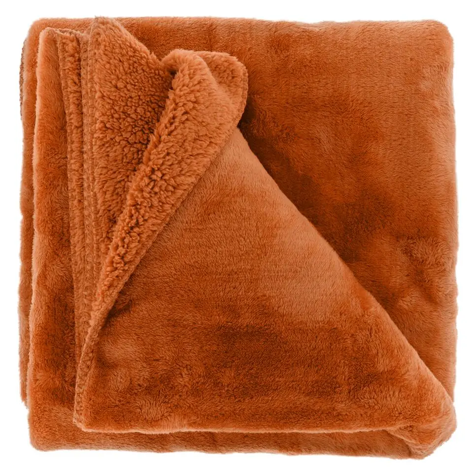 Unique Living - Plaid Torvah 150x200cm - Orange Flame