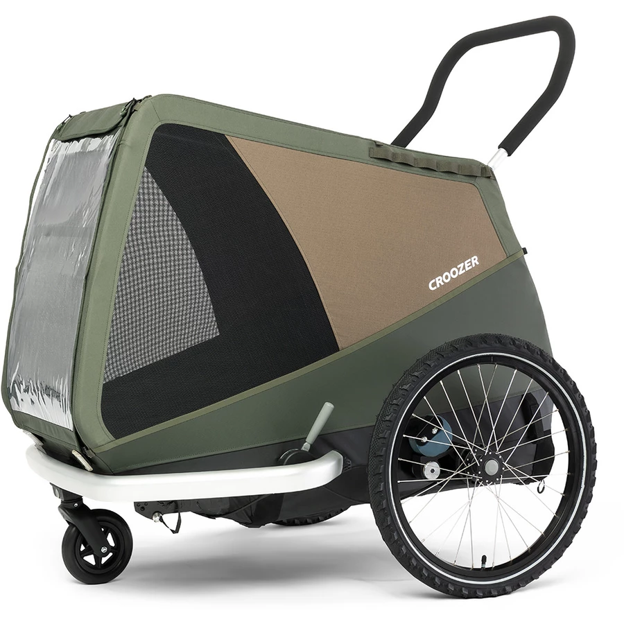 CROOZER Hundefahrradanhänger Dog Mikke Moss green