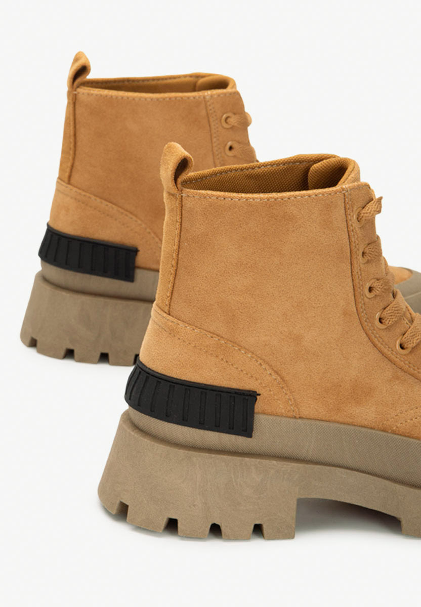Bottes sportives femme chameau Serrena