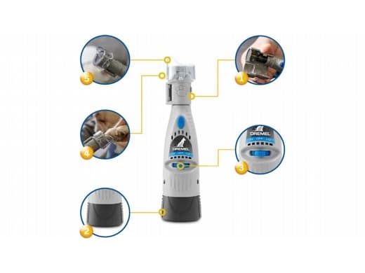 Dremel 7020-PGK - Pet nail grinder set - for hunder, katter