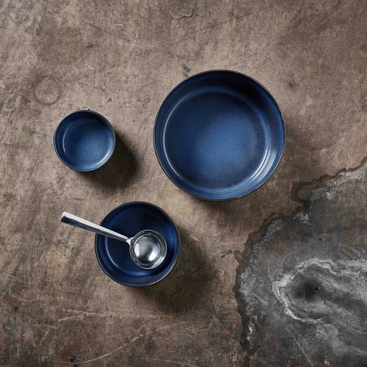RAW Sett med 3 skåler, Midnight Blue