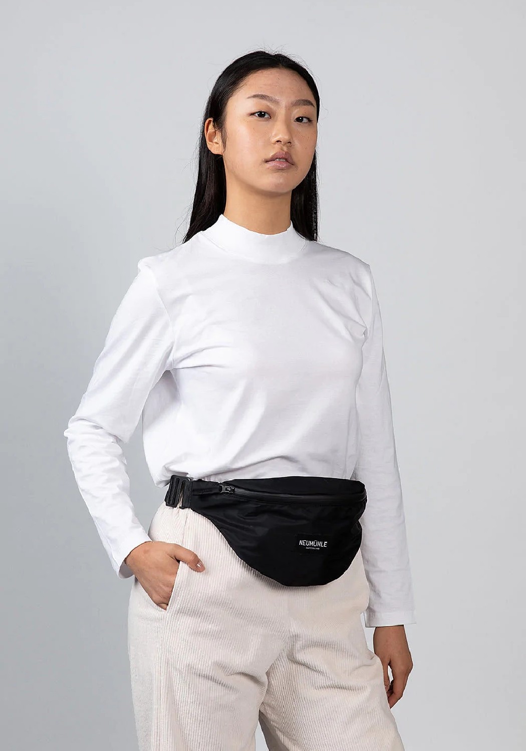 Neumuhle Hip Bag Net-Bag Black Coal