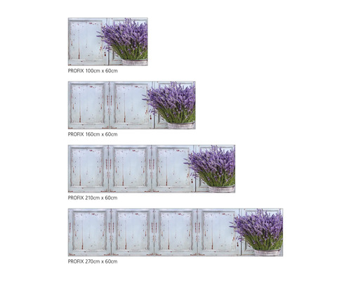 Keukenachterwand mySpotti Profix Vintage Lavendel 100 x 60 cm PX-10060-209-HB