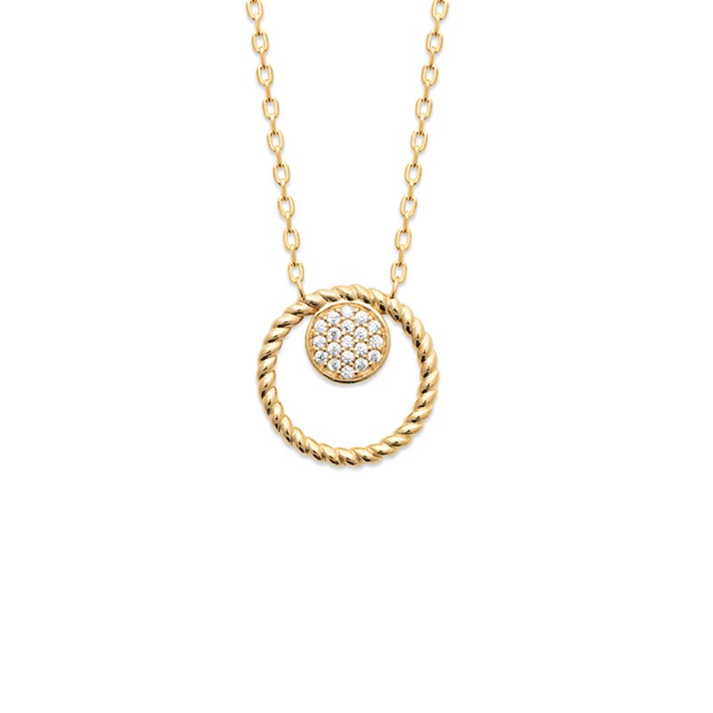 Collier plaqué or jaune ou argent LINA - Bijoux Privés Discovery