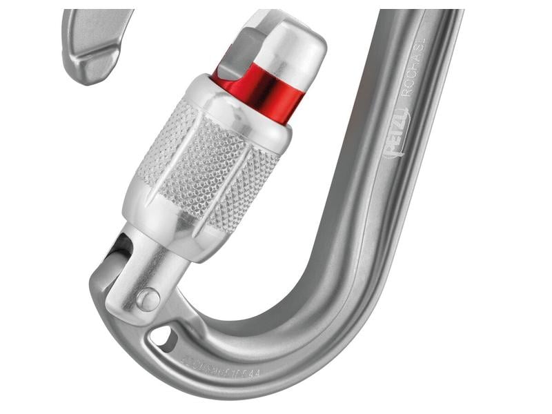 Petzl Rocha Screw-Lock Carabiner, Grau Verriegelungskarabiner
