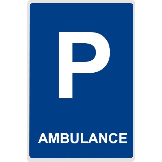 Panneau Parking - AMBULANCE
