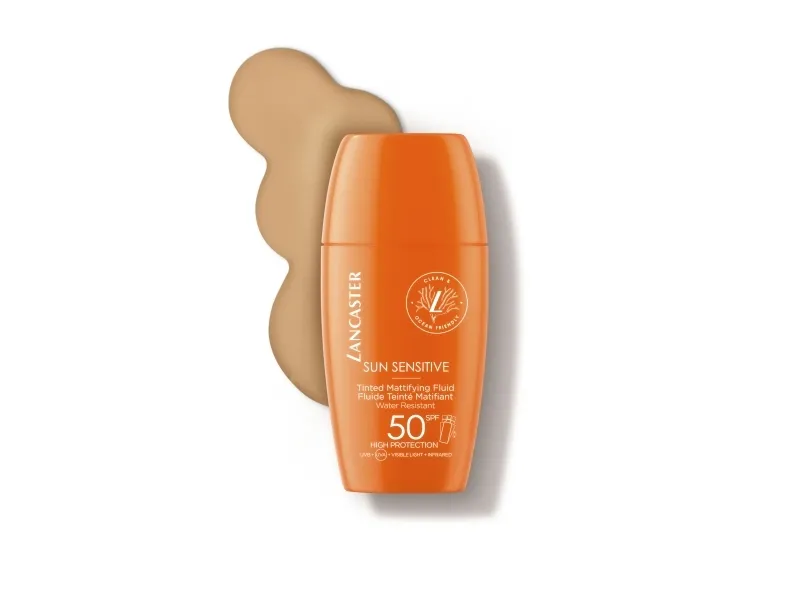 Lancaster Sun Sensitive, Flydende solcreme, Ansigt, Flaske, Beskyttelse, Sensitiv hud, 30 ml