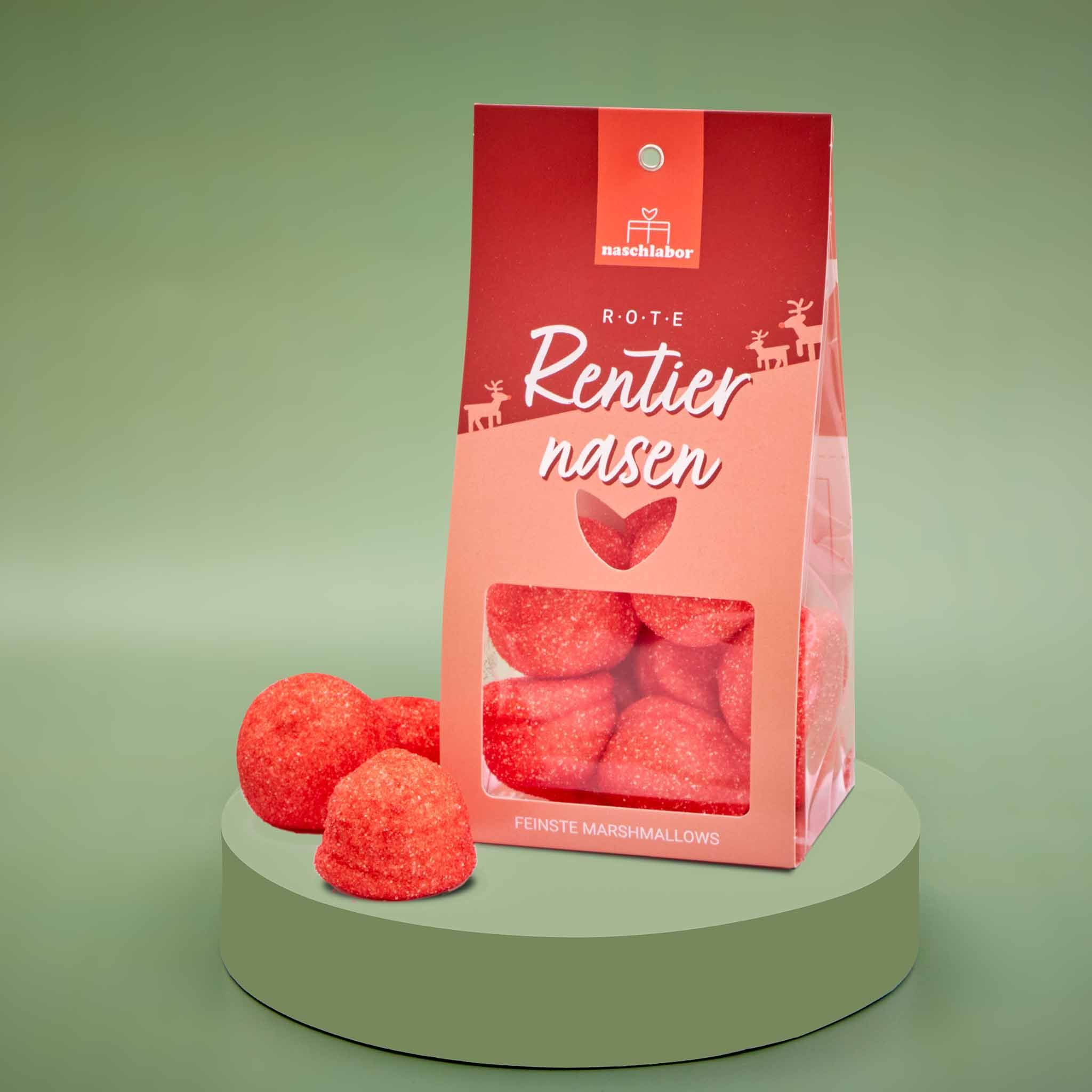 naschlabor 4er Set Weihnachtliche Fruchtgummi und Marshmallow