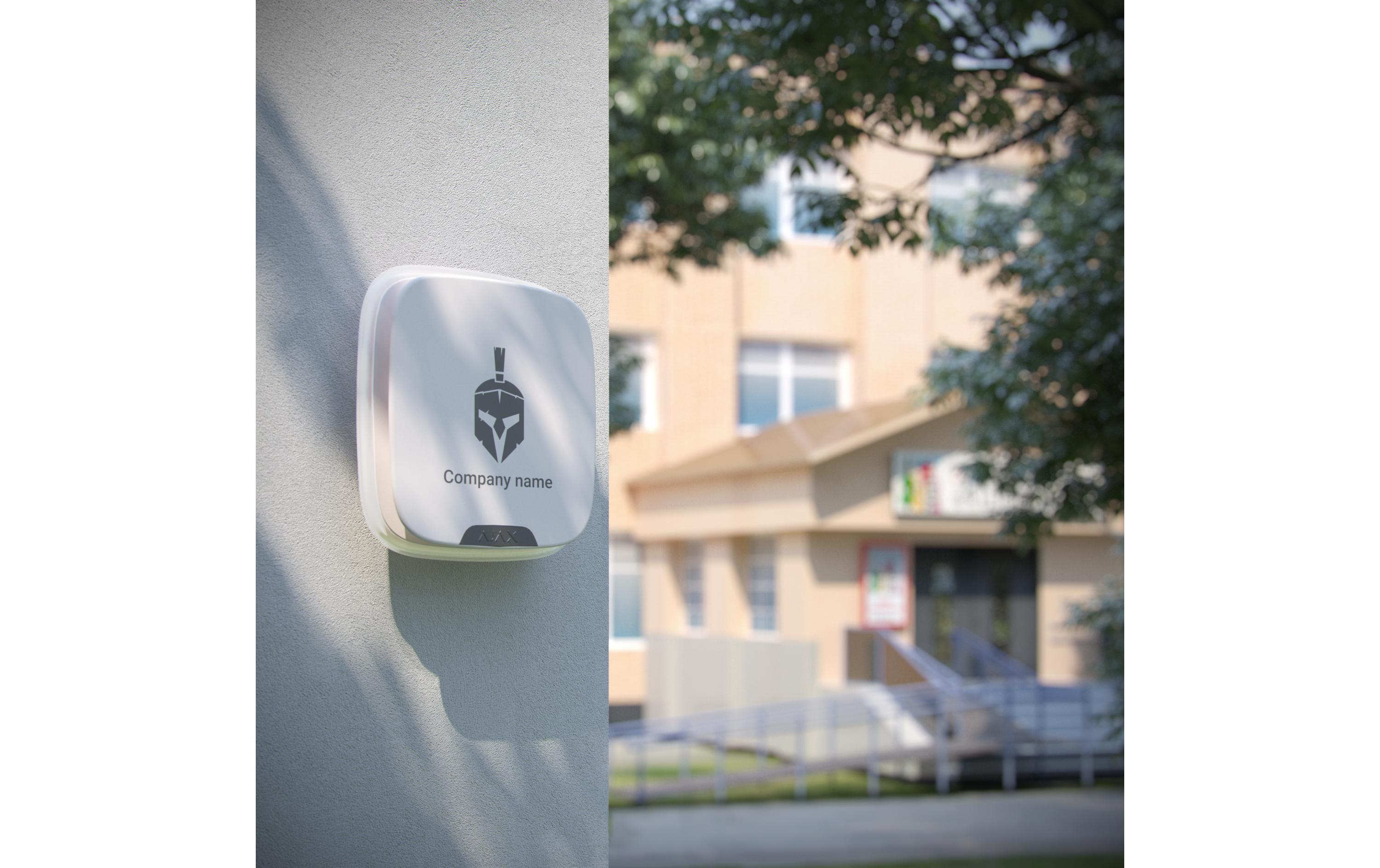 Brandplate StreetSiren Doubledeck 10 Leerplatten, Weiss<br>Individuell gestaltete Frontplatte für StreetSiren DoubleDeck Sirenen