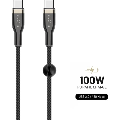 Fixed 100W USB-C kabel - 50 cm