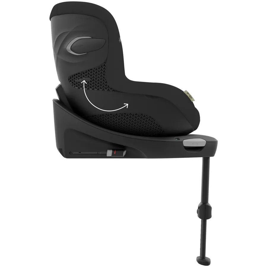 cybex GOLD Kindersitz Set Reboarder Sirona G inklusive Babyschale Cloud G inklusive Basisstation Base G Plus Moon Black