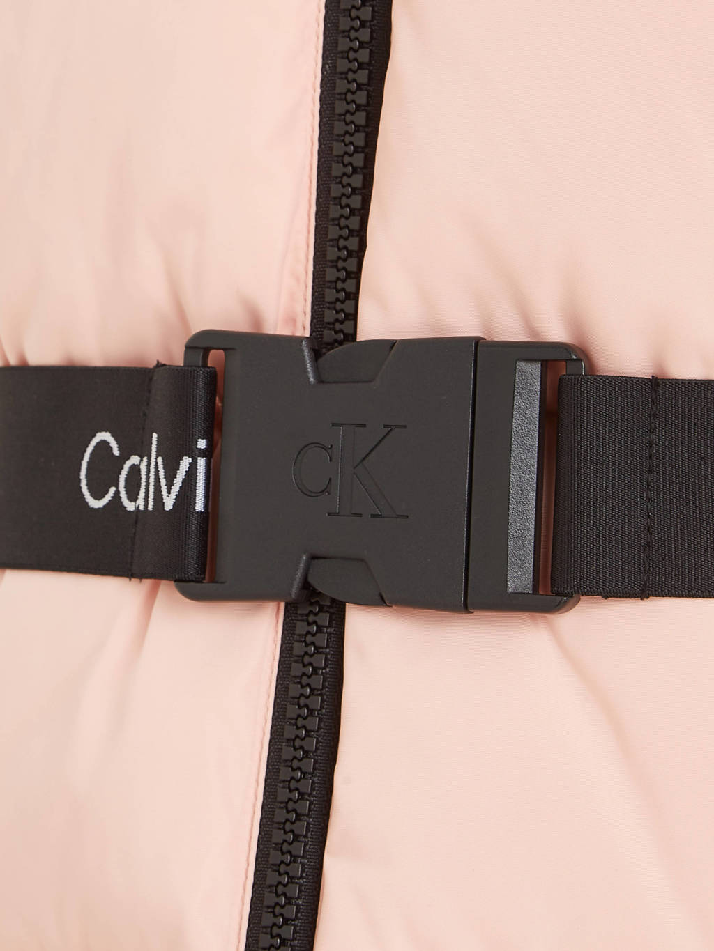 Calvin Klein gewatteerde winterjas van polyester lichtroze