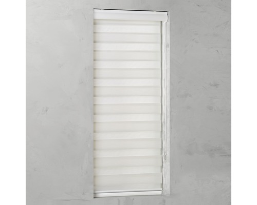 Soluna dubbel rolgordijn Ikaria D-R13 met cassette wit 60x175 cm