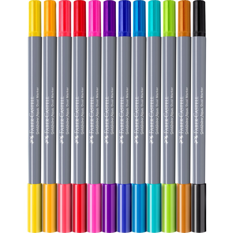 Faber-Castell<br>Tusser Goldfaber Dual 12 stk.