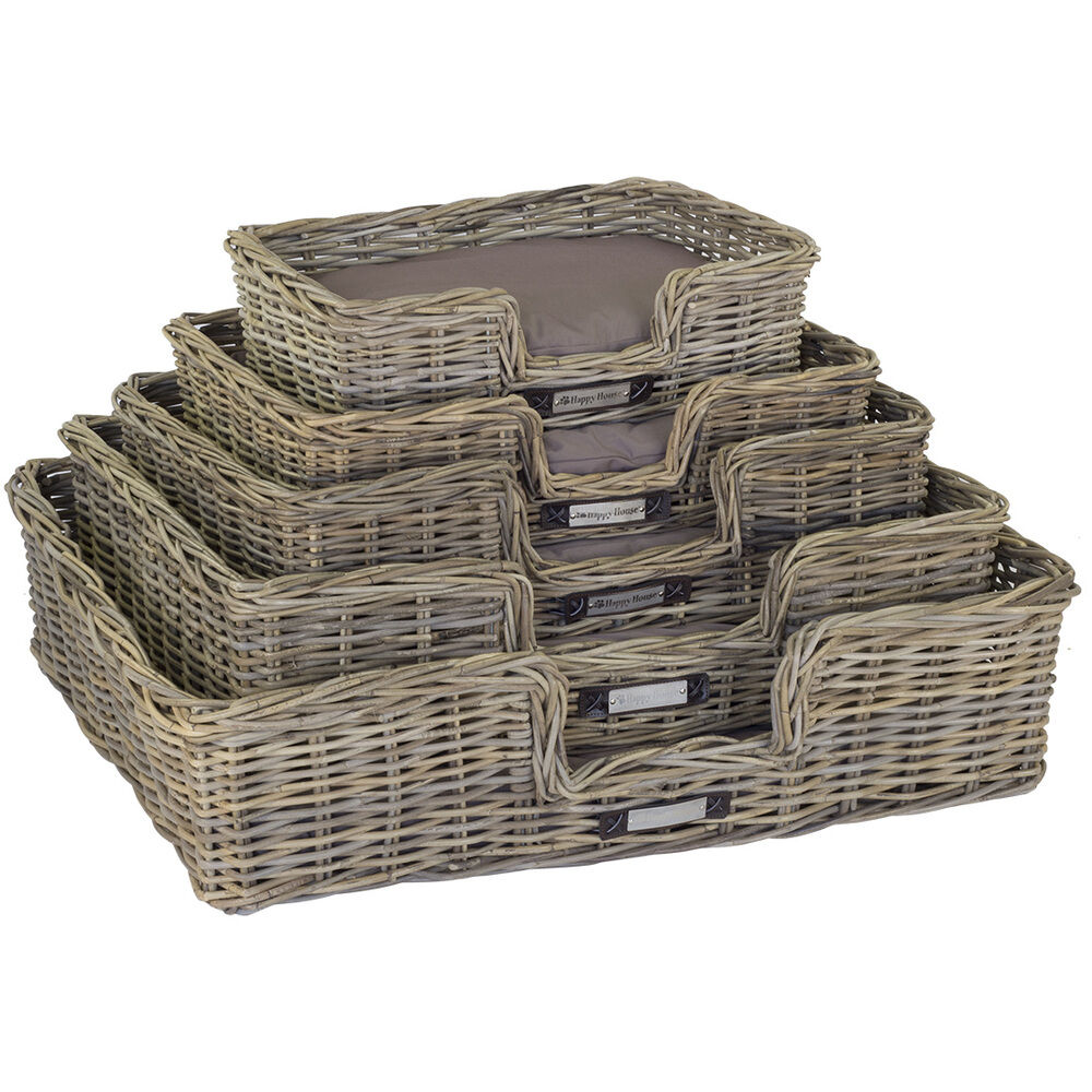 Happy-House Riet - Hondenmand - Beige/Bruin - 10x90x30 cm - S