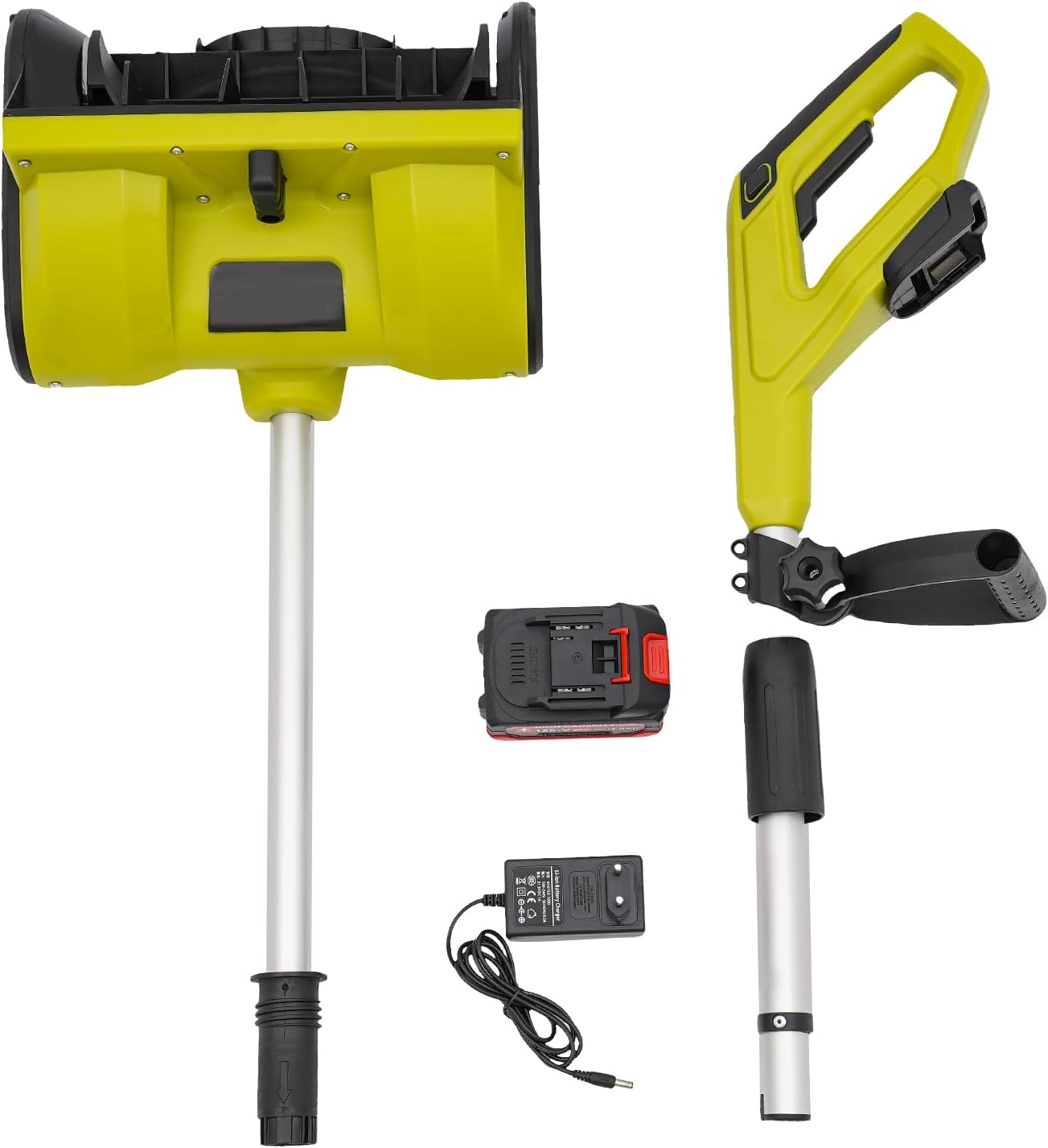 Elektrische Schneefräse 1200W 20V Schneefräse Akku 4.0Ah, 32cm Kehrbreite, Kabellose Elektro-Schneefräse Leicht & Leistungsstark für Hof, Gehweg, Einfahrt