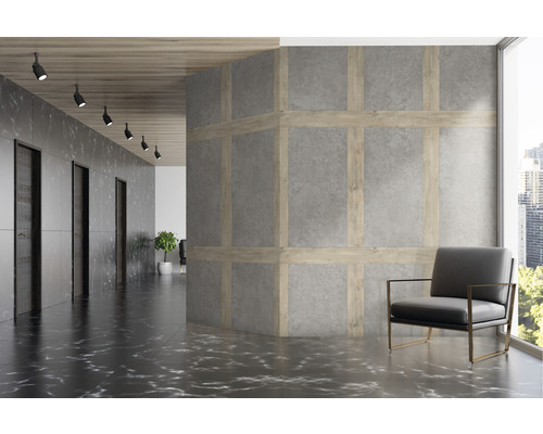 Kunststof paneel G x Wand+ Grijs Beton 1200 x 600 x 5mm