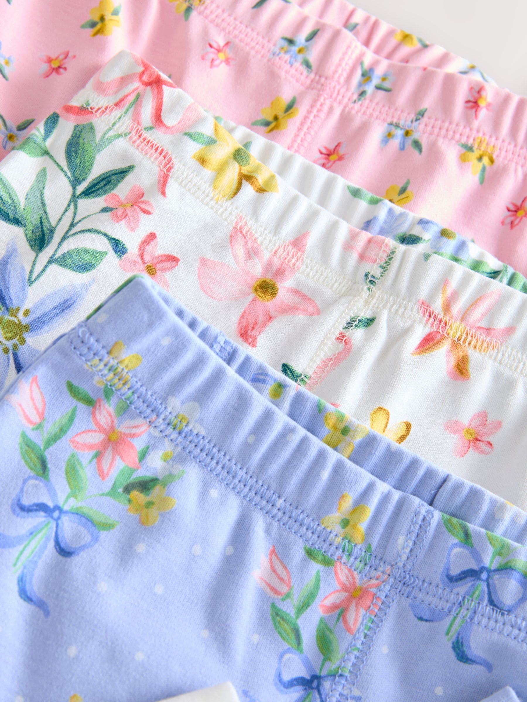 Roze/blauw - Verpakking van 3 knusse pyjama's (9 mnd-16 jr)