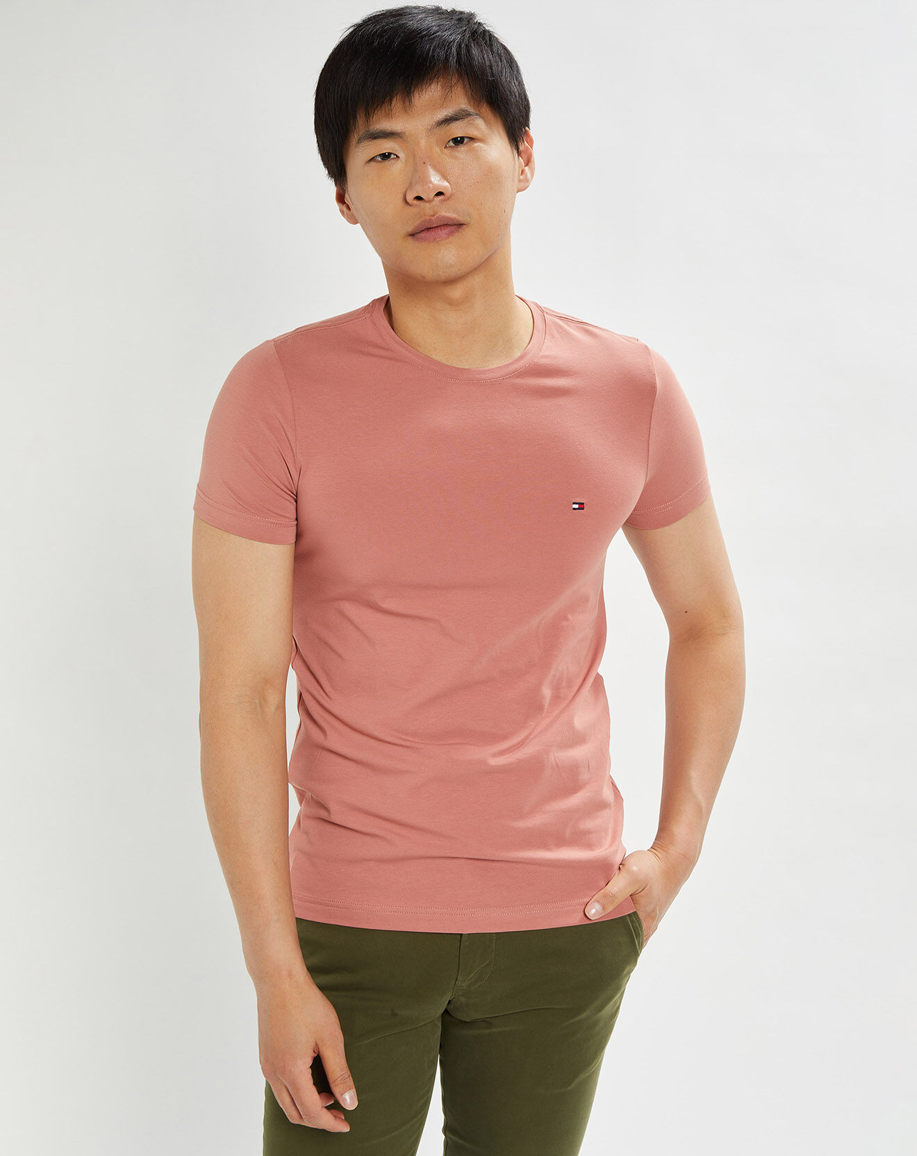 Tommy Hilfiger T-Shirt slim Stretch rose