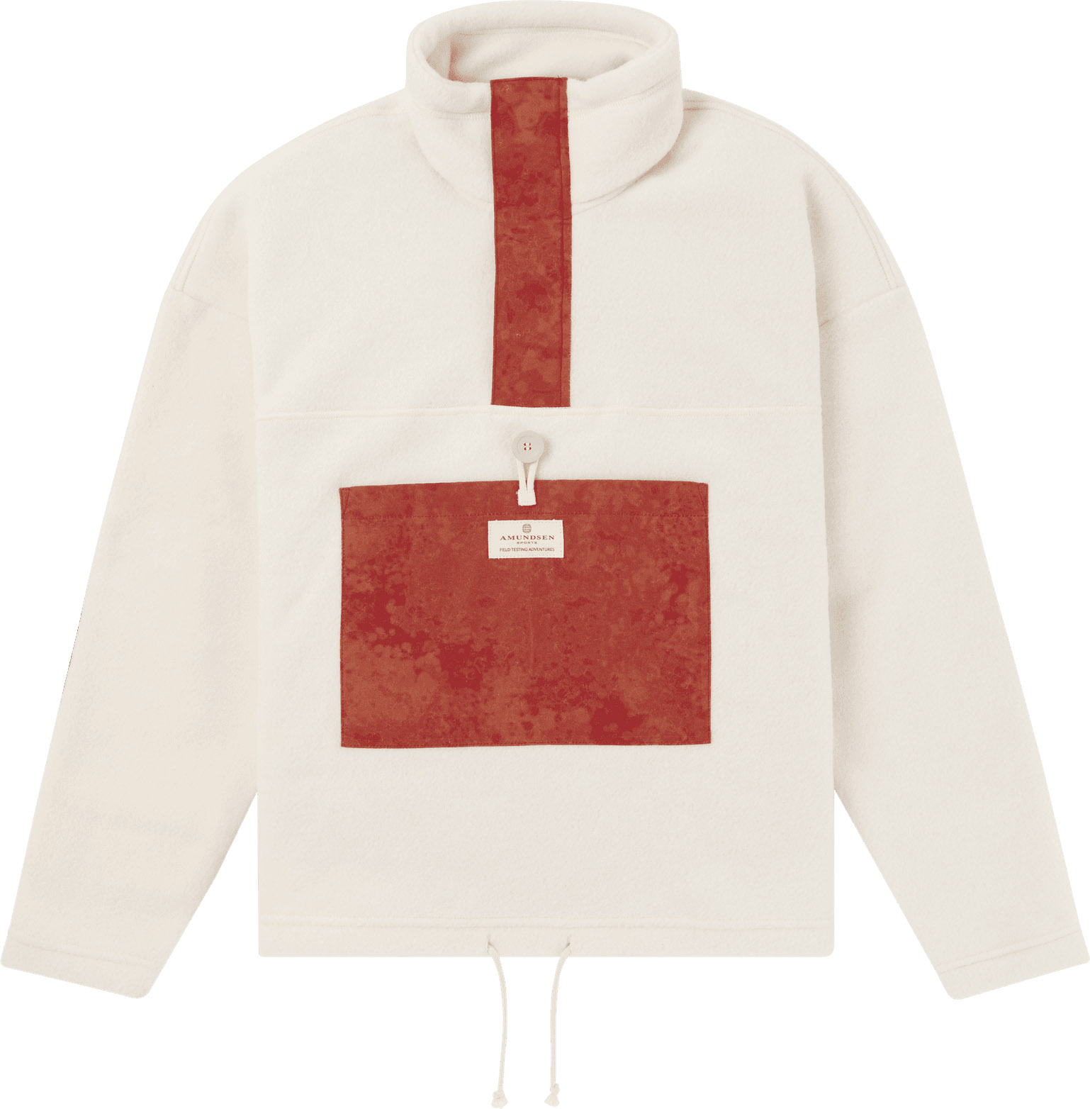 V-Bond Waxed Fleece Dame 164/Natural/Terra Red