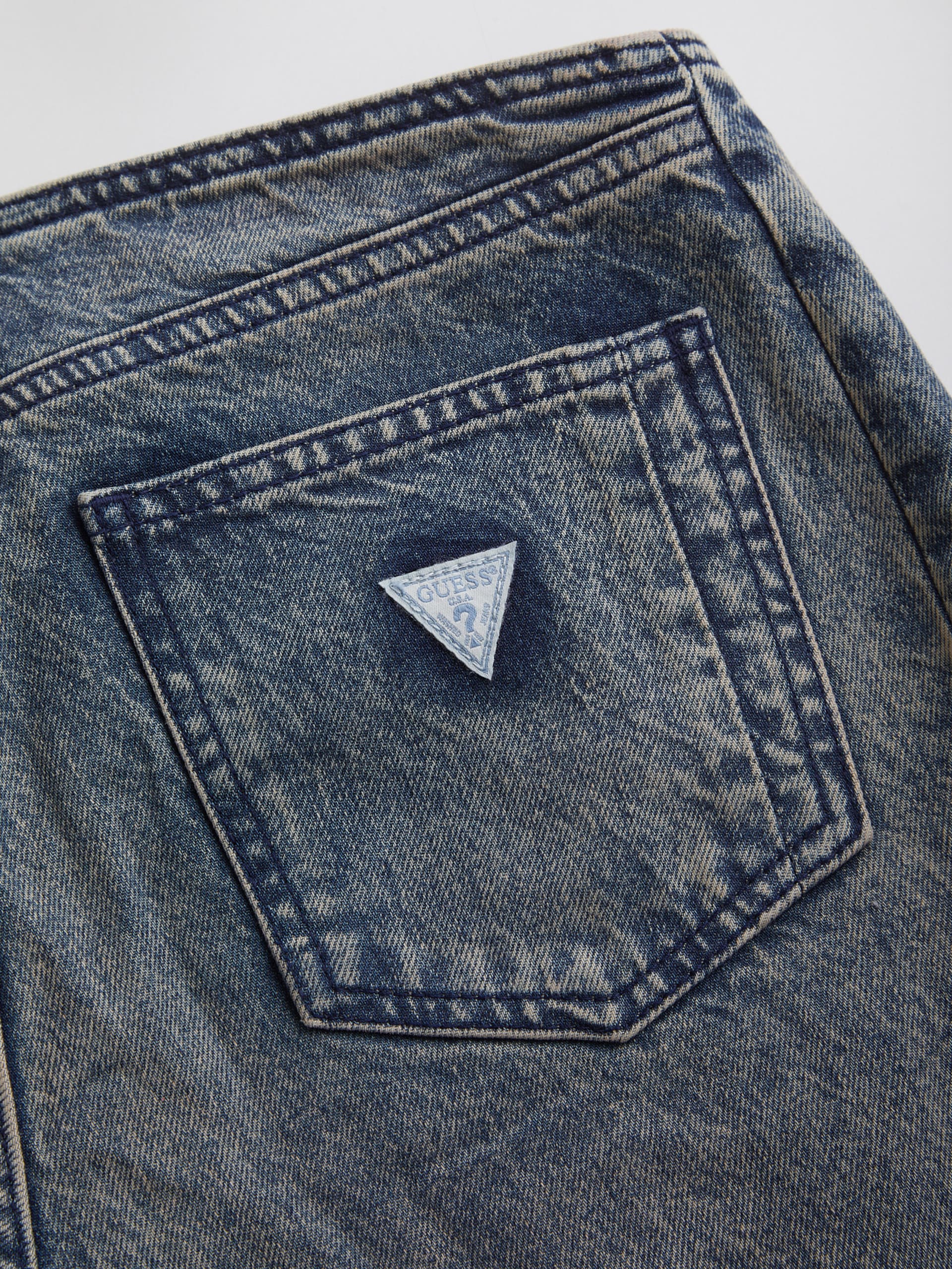 calça jeans patchwork