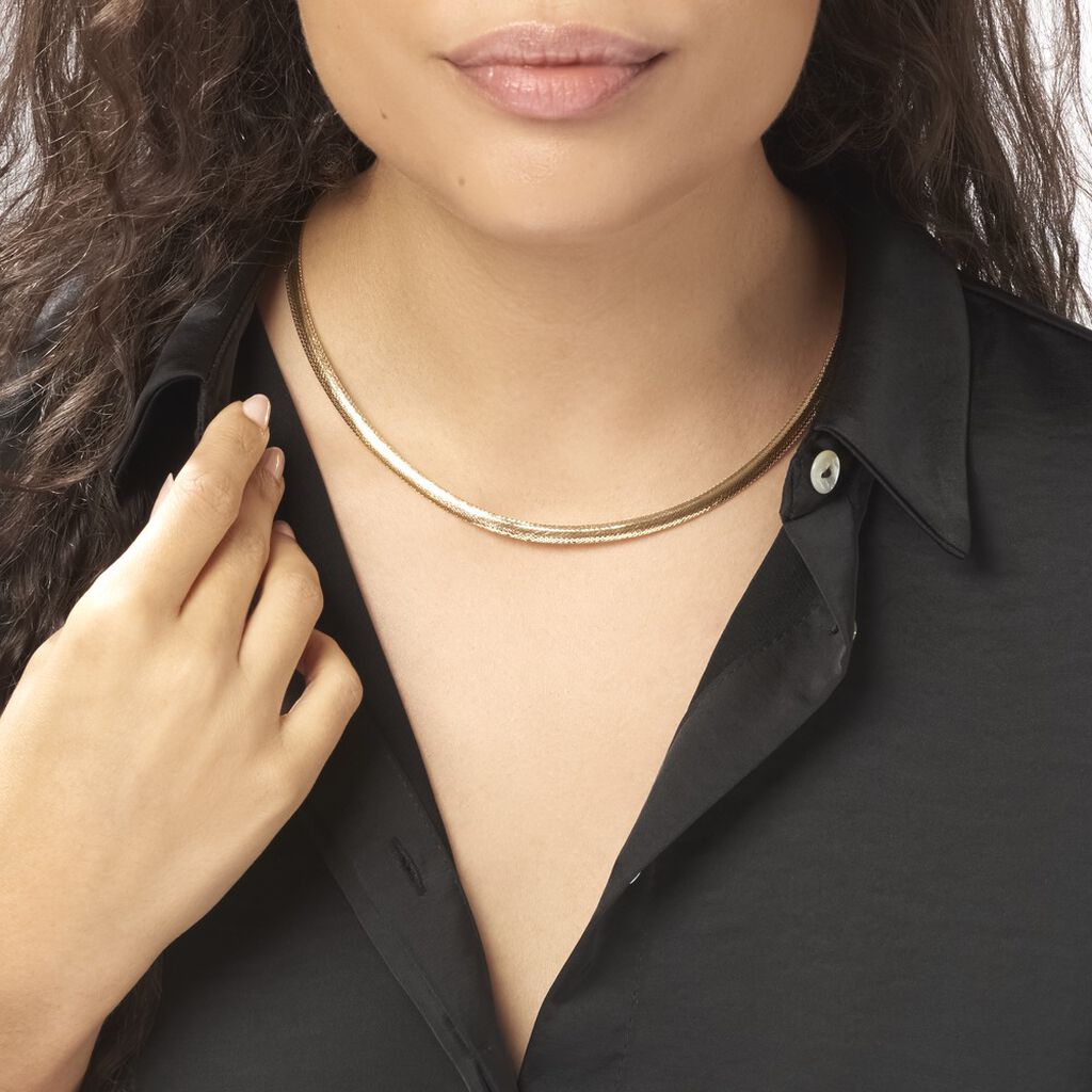 Collier Izaro Maille Flex Or Jaune