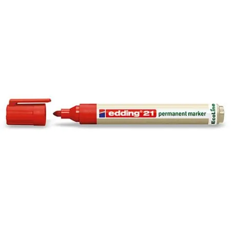 edding 21 EcoLine Permanentmarker, 1.5-3mm rot
