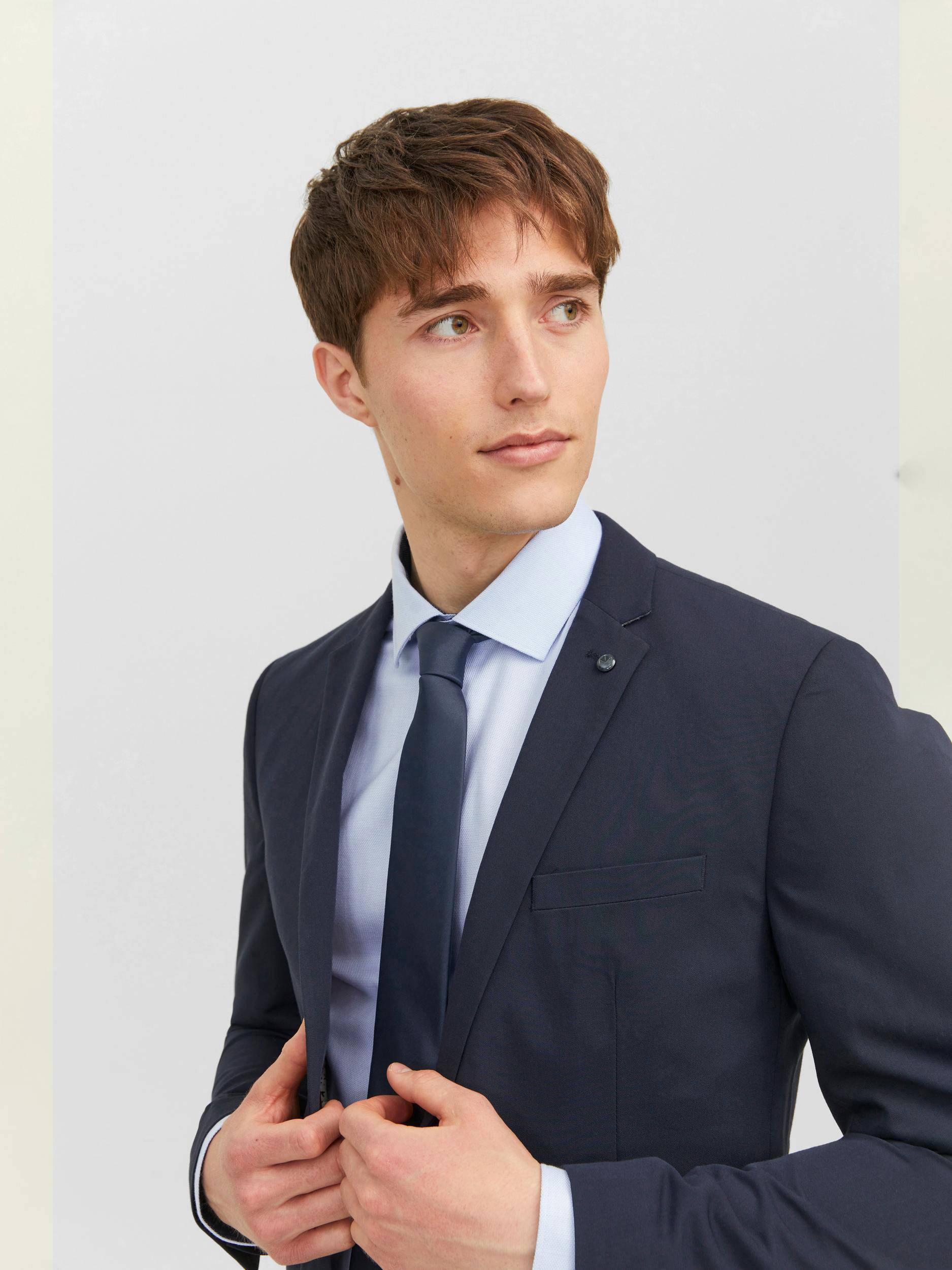 JACK & JONES stropdas JACSOLID donkerblauw