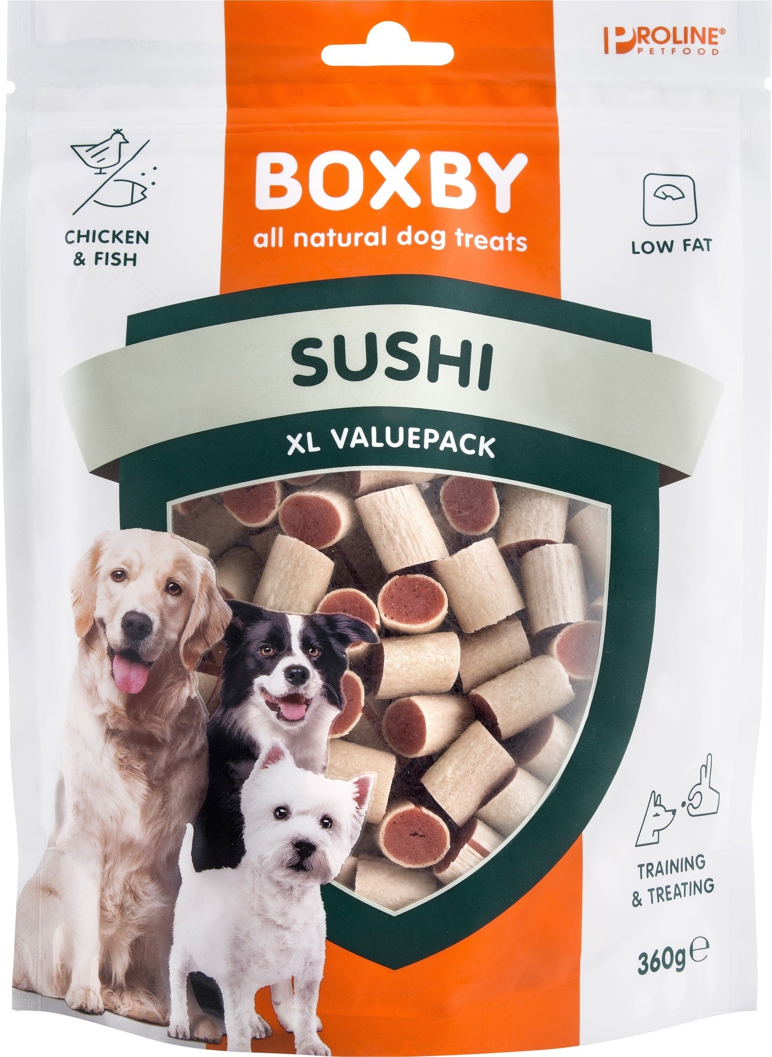Proline Boxby hondensnoepjes sushi 360 g